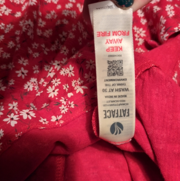 Fatface Red Flowery Dress - Picture 3 of 5